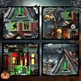 Load image into Gallery viewer, [Presale]Halloween Haunted House Building Set with Lights – Mansion with Skeleton & Pumpkin
