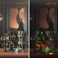 Load image into Gallery viewer, [Presale]Halloween Haunted House Building Set with Lights – Mansion with Skeleton & Pumpkin
